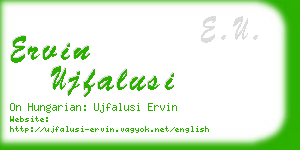 ervin ujfalusi business card